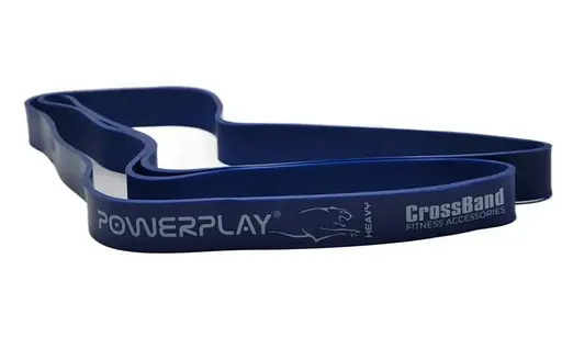 Еспандер-петля PowerPlay 4115 Power Band (гумка для фітнесу і кроссфіту) Синя (20-45kg) (PP_4115_Blue_(20-45kg)) - фото 5