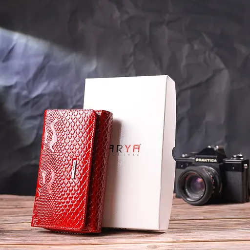 Женское кожаное портмоне KARYA 16х9.5х3 см acs0024604 - фото 9