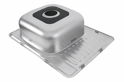 Кухонна мийка з нержавіючої сталі Platinum 6550 сатин (0,8/180 мм), R, Satin - фото 7