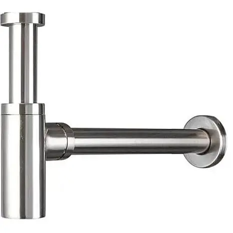 Полусифон для умывальника Frap F82-5 под донный клапан, латунь, сатин, Хром матовый - фото 1