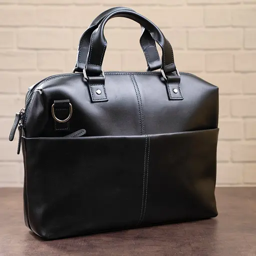 Чоловіча шкіряна сумка для ноутбука SHVIGEL 37х25,5х7,5 см sum0012566 - фото 7