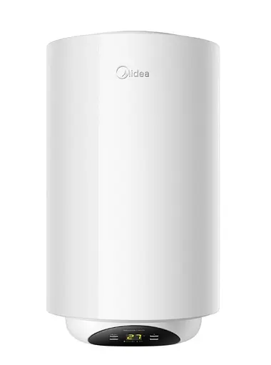 Водонагреватель Midea 50 л, 1500 Вт, сухой ТЭН, вертикальный, цилиндрический, белый (D50-15EW1(D)) - фото 1
