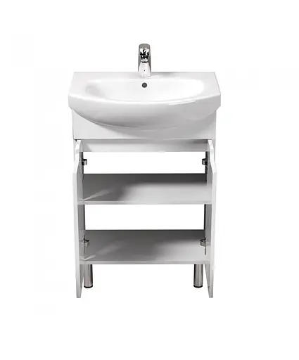 Тумба Мойдодир Tetris White 60 з умивальником Runa 60 Білий - фото 5