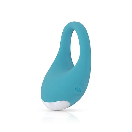 Эрекционное виброкольцо Cala Azul Jose Vibrating Cockring 3 см голубой - фото 3