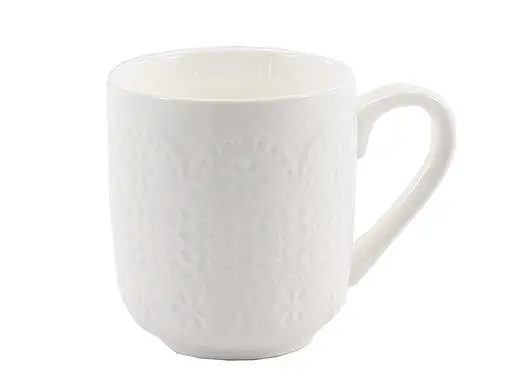 Кухоль порцеляновий Interos 300 мл білий (PJ03386-D) - фото 1