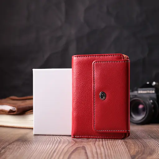 Кожаный женский кошелек ST Leather 13.5х9х2 см acs0028439 - фото 9