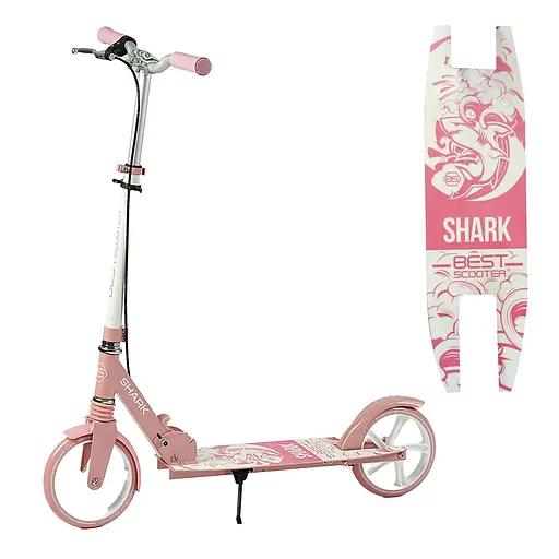 Самокат Best Scooter 77-99.5х53х15 см Рожевий 000283558 - фото 2