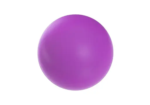 Массажный мячик EasyFit каучук 6.5 см фиолетовый (EF-2076-V) - фото 1