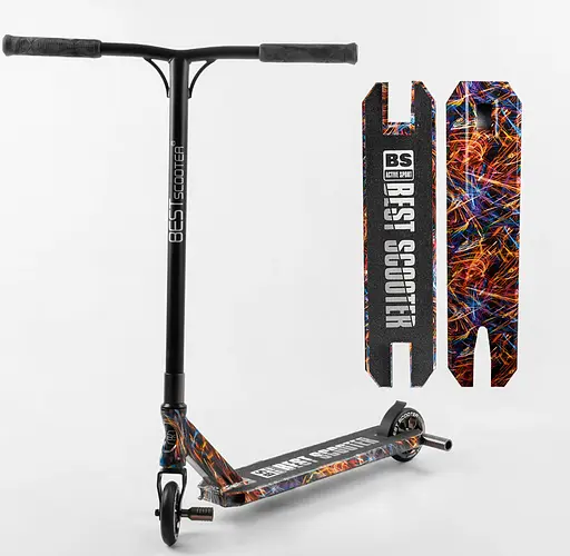 Самокат трюковий Best Scooter BS-77350 HIC-система, дека з принтом - фото 4