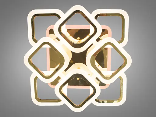 Светодиодная люстра Смарт светильник с пультом, 110Вт, золото. - фото 2