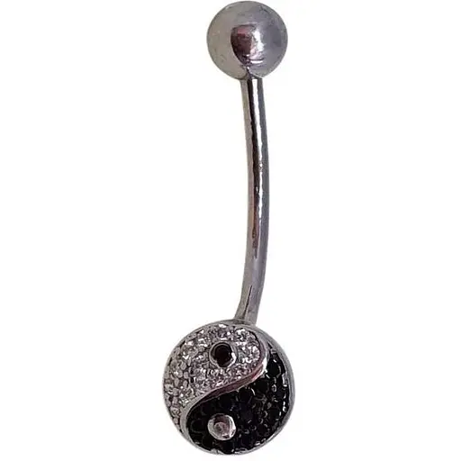 Срібна сережка для пірсингу пупка Silvex 925. Пр2ФО/028