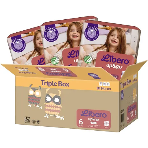 Уценка. Подгузники-трусики Libero Up&Go 6 (13-20 кг) 81 шт. - фото 2