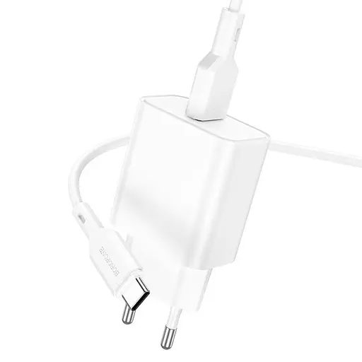 МЗП Borofone BA72A Spring QC3.0 USB to Type-C White - фото 2