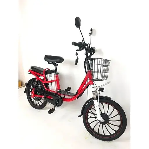 Электровелосипед Minako V4 PRO двухместный 500W/60V/18Ah с задним амортизатором красный - фото 5