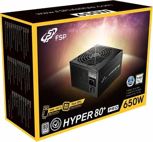 Блок живлення FSP HYPER 80+ PRO 650W (H3-650) - фото 3