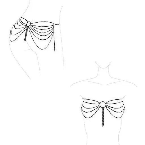 Цепочка трусики или лиф Bijoux Indiscrets Magnifique Waist Chain - silver - фото 6