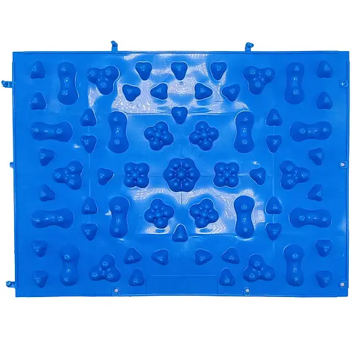 Килимок масажний ортепедичний для дітей MS 2892, 28 х 38 см Синій