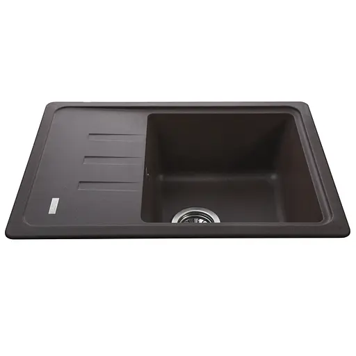 Гранитная мойка Globus Lux Mono коричневый 620x435мм А0006, Коричневый - фото 2