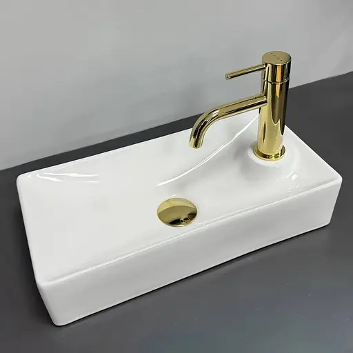 Умивальник VBI Malvizzo L white накладний підвісний VBI-015622, Білий - фото 1