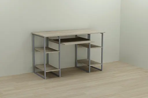 Компьютерный стол Ferrum-decor Тим 75x140x70 серый ДСП Дуб Сонома 16мм (FRD-101898) - фото 6