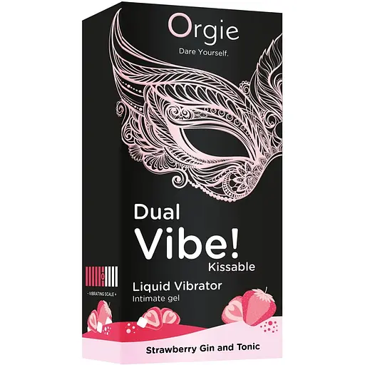 Рідкий вібратор Orgie Dual Vibe! Strawberry Gin And Tonic 15 мл - фото 4