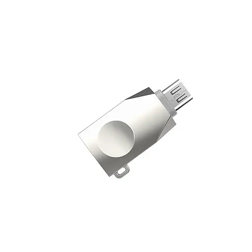 Перехідник Hoco UA10 OTG USB to MicroUSB Сталевий - фото 4