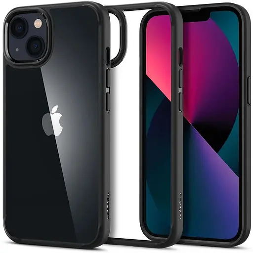 Оригинальный противоударный чехол Spigen для iPhone 13 Ultra Hybrid Matte Black ACS03523 - фото 9