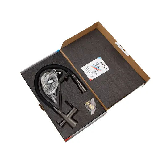 Змішувач для кухні Mixxus Premium Magnet 021 із силіконовим виливом graphite MI6975 Графіт - фото 5