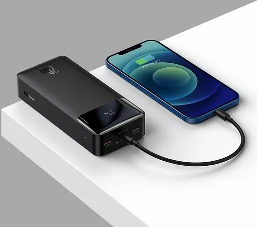 Зовнішній зарядний пристрій Baseus Bidow Digital Display 30 000mAh 20W PPDML-N01 Чорний - фото 6