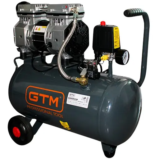 Поршневой воздушный компрессор 24 л GTM KAW750-24L безмасляный - фото 1