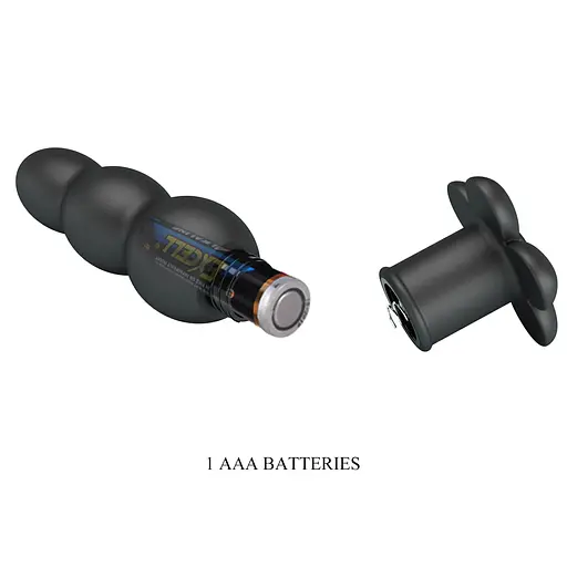 Анальна пробка Pretty Love Jadier 11 см (чорний) - фото 13