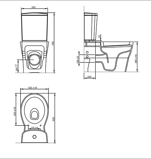 Унитаз-компакт Volle Iberia 13-21-123 с сидением Soft Close, Белый - фото 2