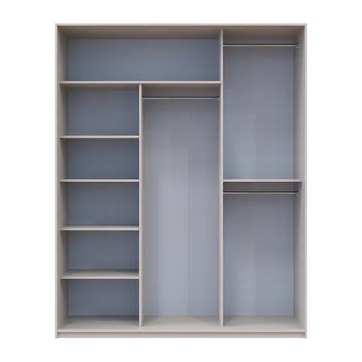 Шкаф купе Doros Сити Лайт Кашемир 3 ДСП 180х60х225 (80736365) - фото 6
