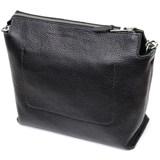 Кожаная женская сумка Grande Pelle 26х22х13 см sum0023599 - фото 2