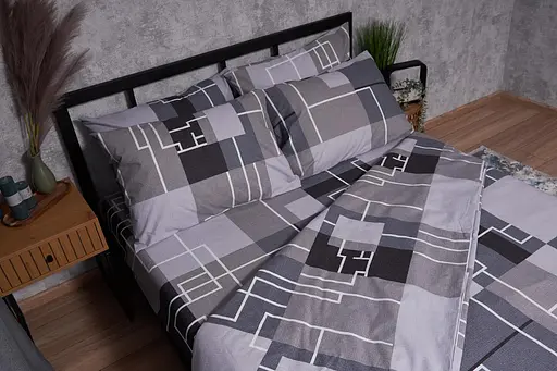 Комплект постельного белья Moon&Star Бязь Gold Люкс Domiano King Size 220x240 наволочки 4х70х70 - фото 2