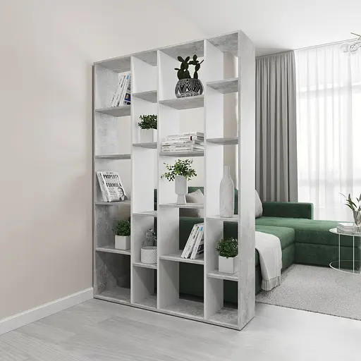 Книжкова полиця стелаж Vays D-2 з 20 комірками етажерка з ЛДСП для дому іграшок і декору 117x30x178 см - фото 4