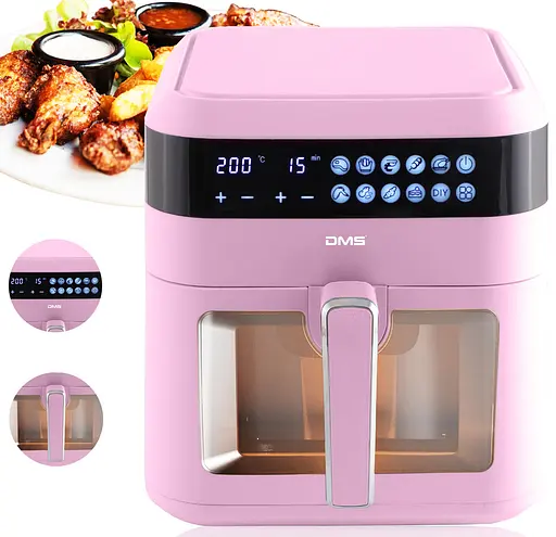 Аэрофритюрница мультипечь DMS HFG-7R XXL Pink 1600 Вт - фото 3