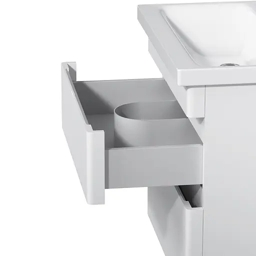 Тумба з умивальником AM.PM Hit підвісна 60 см білий M93A-FHX0602-WC0602WG38 Білий - фото 10