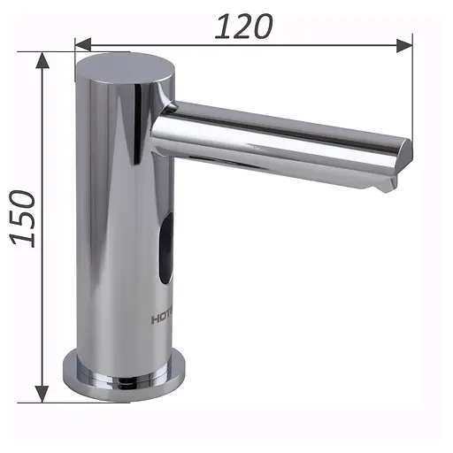 Дозатор жидкого мыла сенсорный HOTEC 13.515 для ванной комнаты автоматический из латуни 1000мл - фото 6