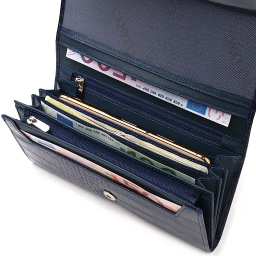 Кожаный женский кошелек Canpellini 19.2х10.2х2.5 см acs0025083 - фото 4