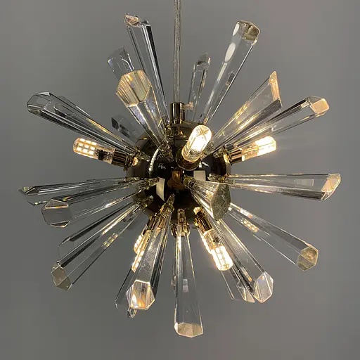 Круглый дизайнерский подвес с кристаллами | Line F | Арт. NO4/1-240 AB - фото 11