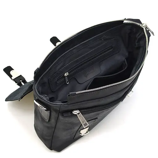 Чоловіча шкіряна сумка TARWA 32х25х7 см sum0025451 - фото 3