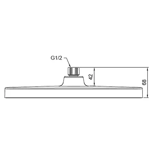 Верхній душ Koer KP-0402-07-OH 310x200 мм KR4990, Чорний матовий - фото 2