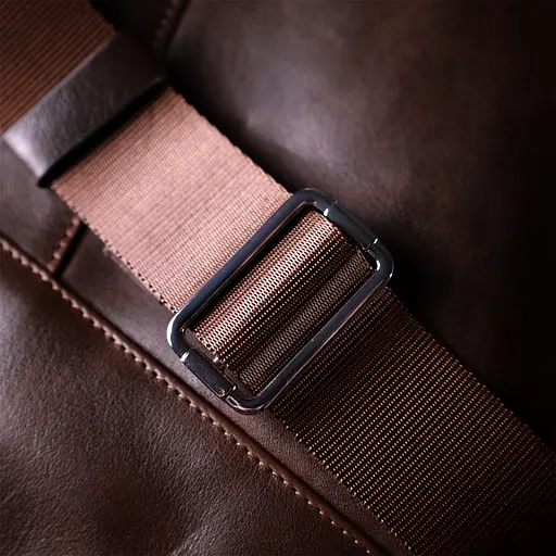 Шкіряна чоловіча сумка GRANDE PELLE 20х30х2 см sum0023590 - фото 8