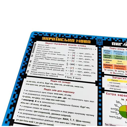 Обучающий коврик-подсказка 2 класс ZIRKA 129049 А3 - фото 4