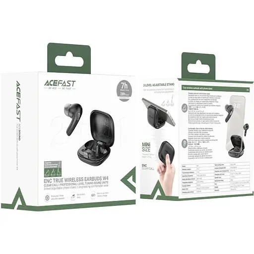 Навушники TWS Acefast W4 black - фото 3