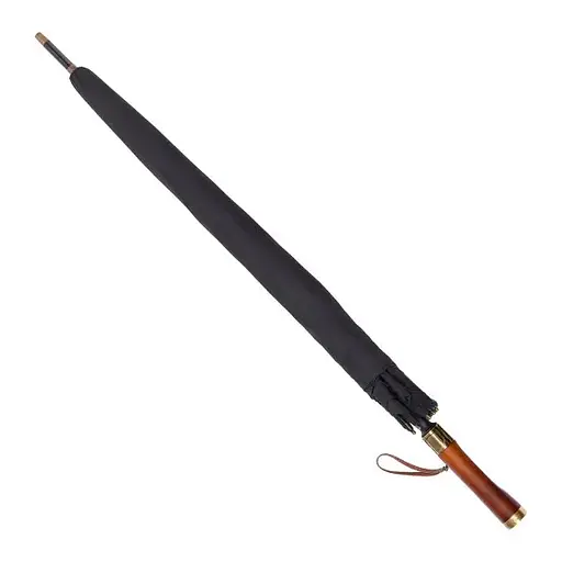 Парасоля-тростина Yiwu HP-23-6B складна напівавтомат 124 см чорна - фото 3