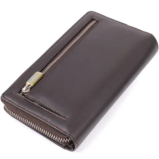 Стильный женский вертикальный кошелек из натуральной кожи Tony Perotti 17х9.5х2.5 см acs0032276 - фото 2