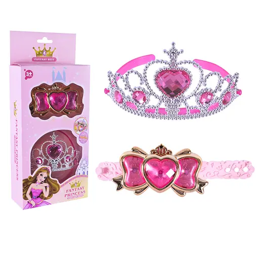 Аксесуари для дівчат 777-C763, батар. корона, аксес у короб. 15*6*8см (6981064400033) Рожевий - фото 3