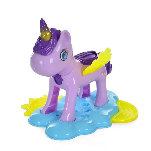 Дитячий набір пластиліну "Єдиноріг" MK 4989 серії "My little horse" 6 баночок пластиліну - фото 3